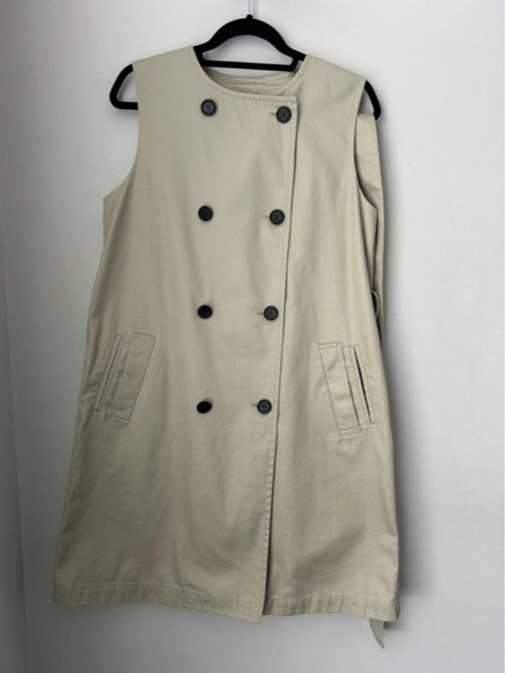 Tomboy Double Breasted Trench Vest - Picture 3 of 11